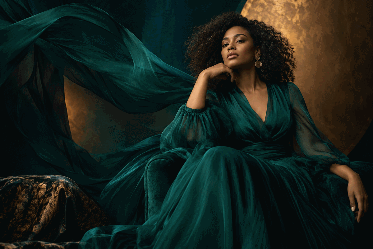 Bold editorial portrait lighting