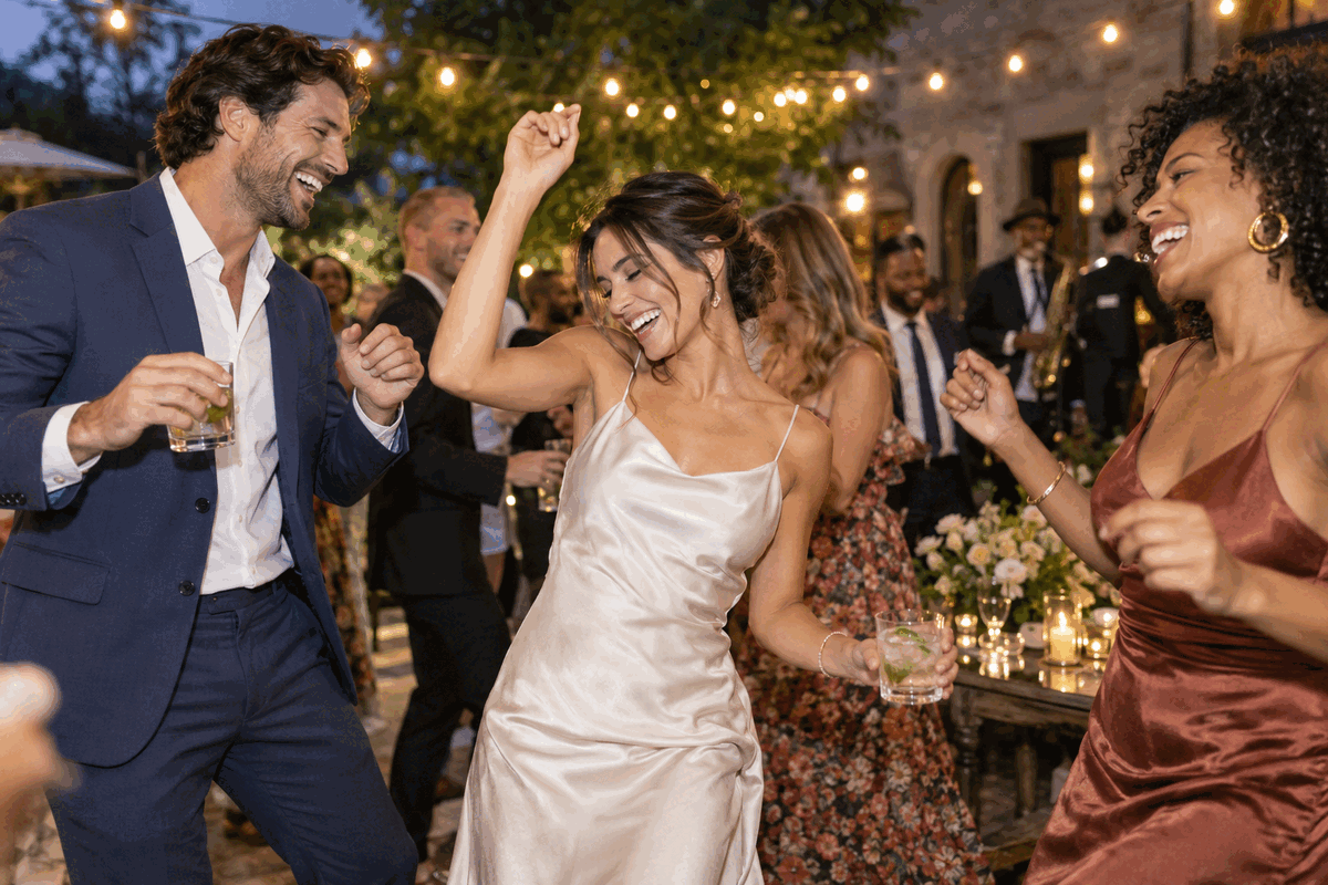 Illustrative example of candid celebration coverage